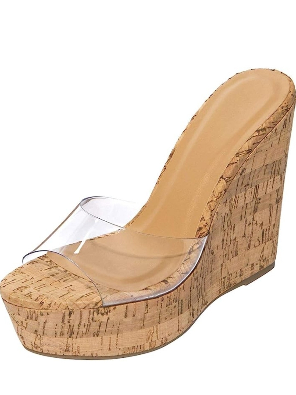 BAMBOO | Cork Platform Wedge